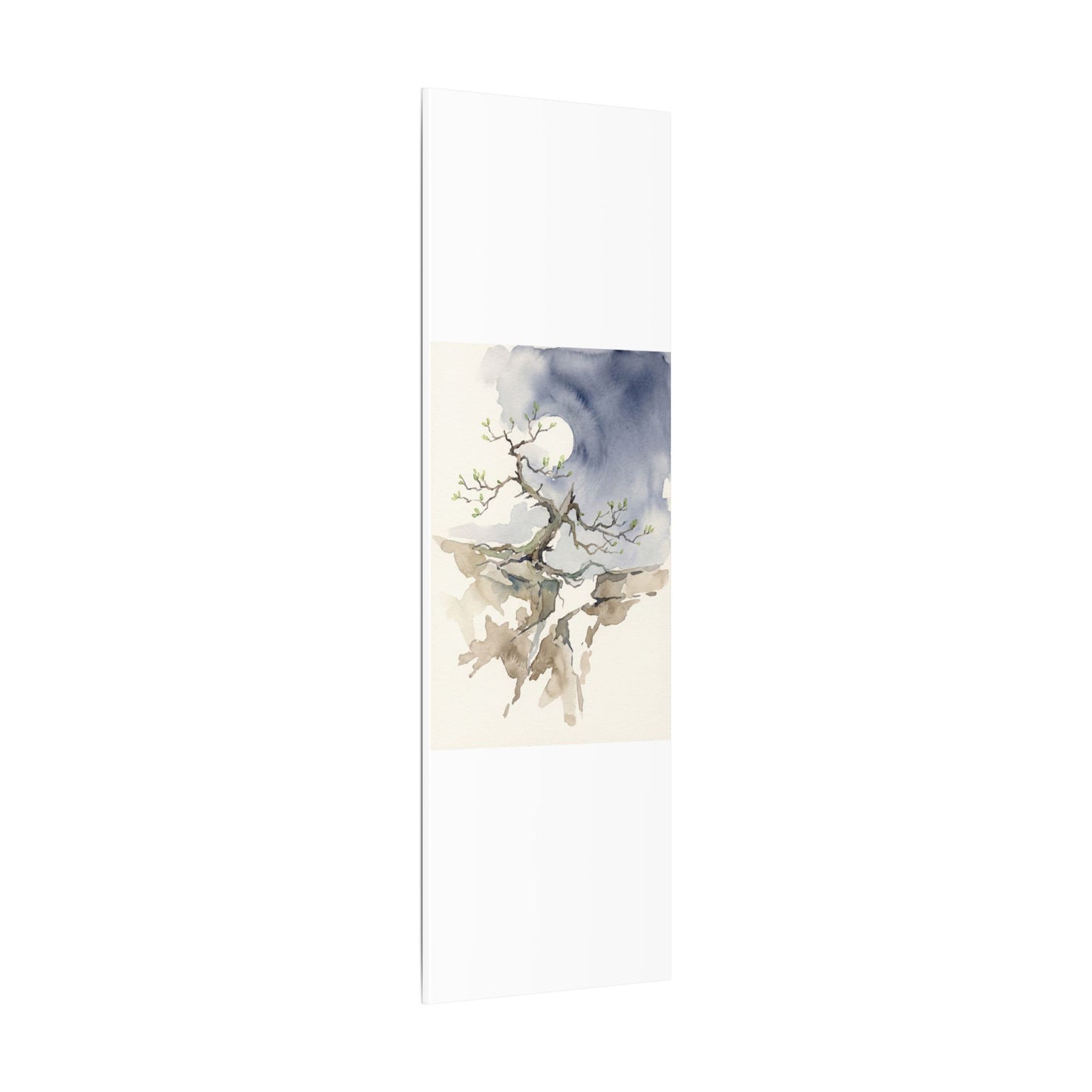 Moonlight Pine Tree Canvas Art - Japandi Ma