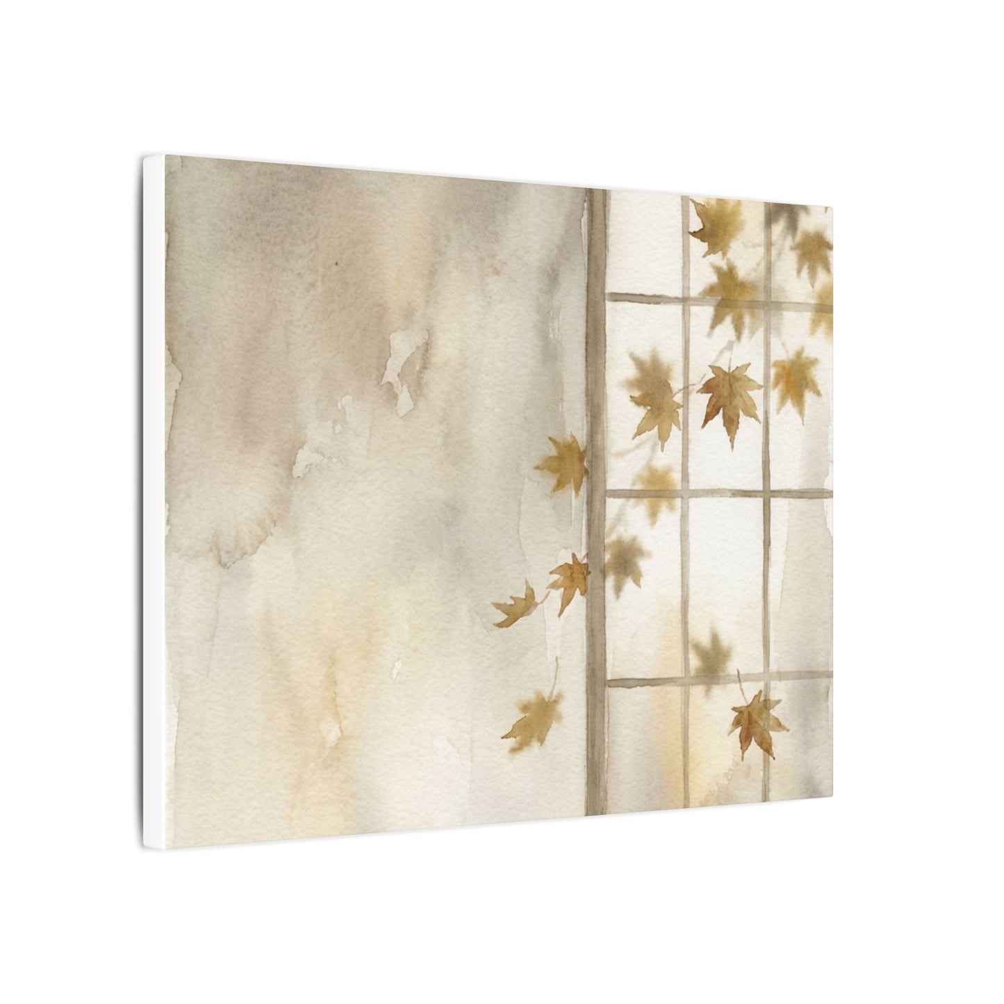 Warm Shoji Screen Canvas Art - Watercolor Japandi