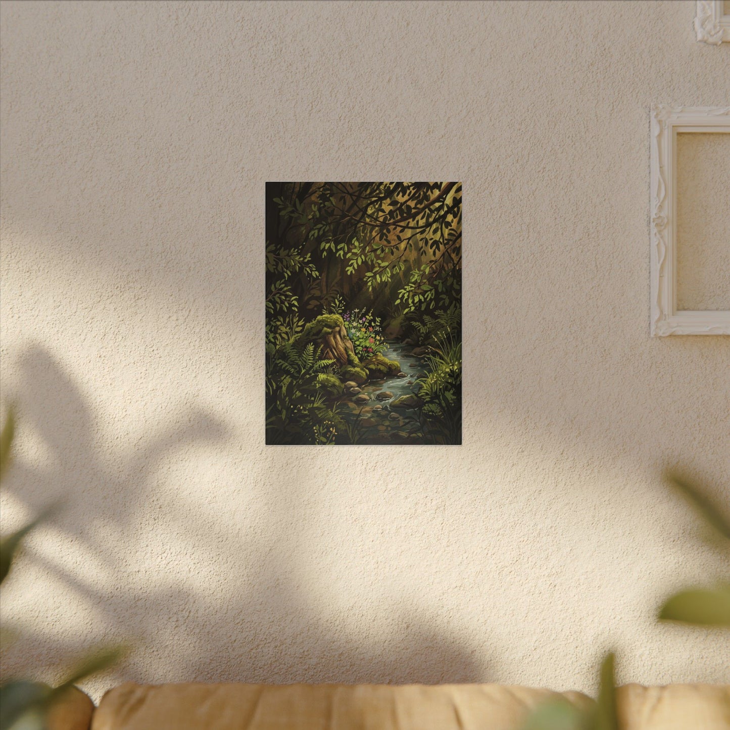 Tea Ceremony Spring Canvas Art | Kintsugi Philosophical Design