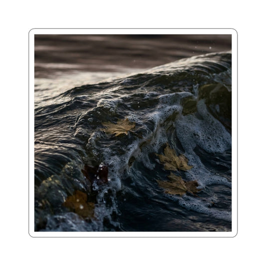 Ocean Wave Sticker | Autumn Dark Japandi Moody Minimal Art