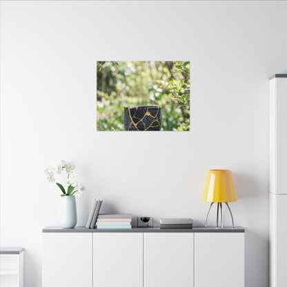 Kintsugi Broken Pottery in Dappled | Broken Beauty Canvas Art