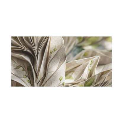 Fukinsei Paper Fold Canvas Art - Japandi Watercolor