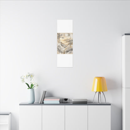 Shibui Mountain Mist Canvas Art - Japandi Japanese Pattern