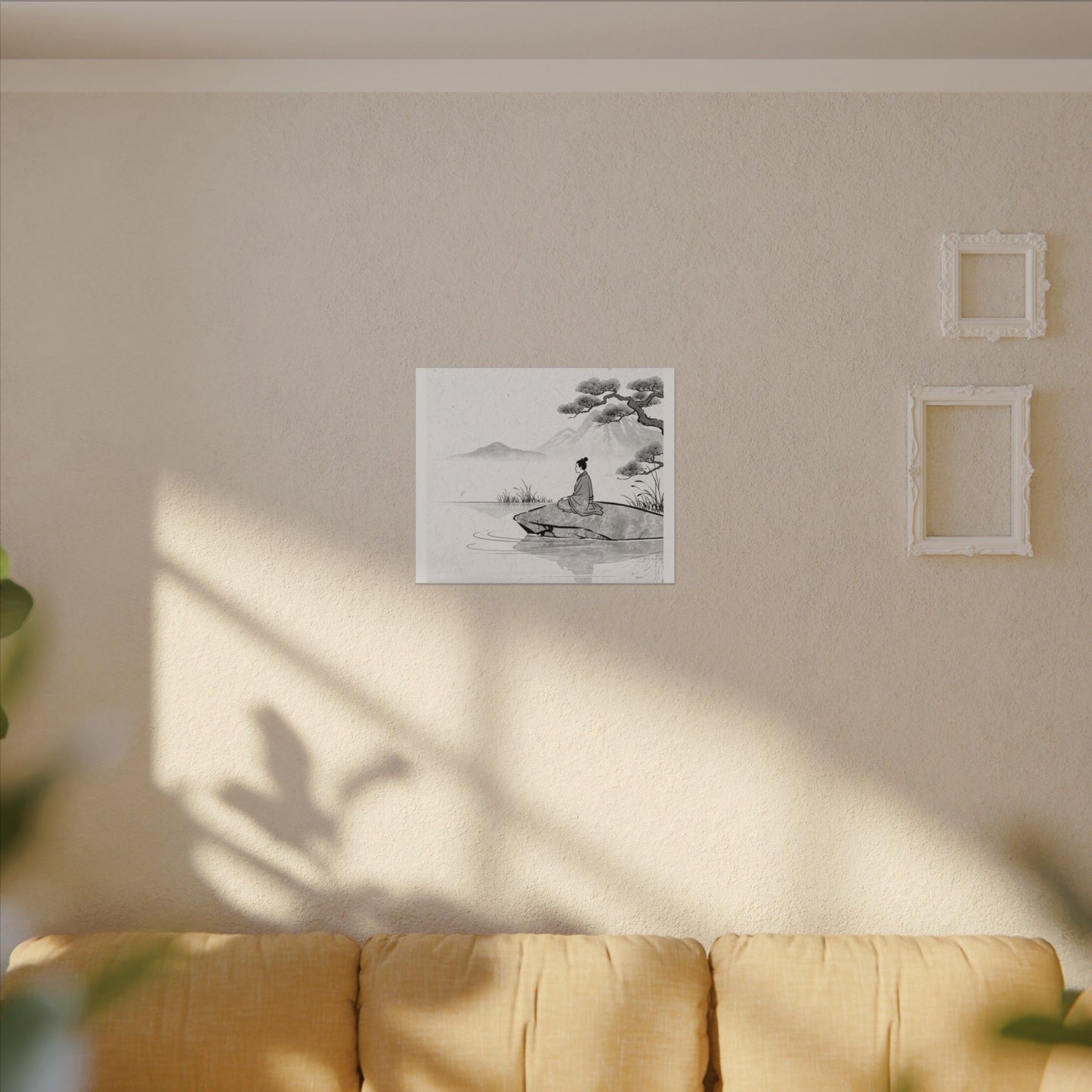 Meditation Harmonious Zen Ukiyo-e Canvas Art