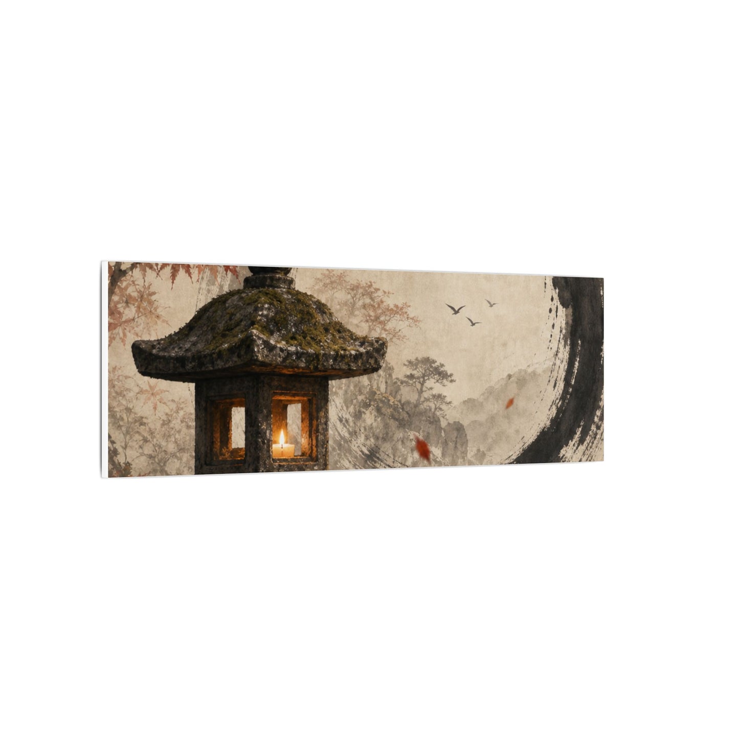 Ma Stone Lantern Canvas Art - Zen Enso