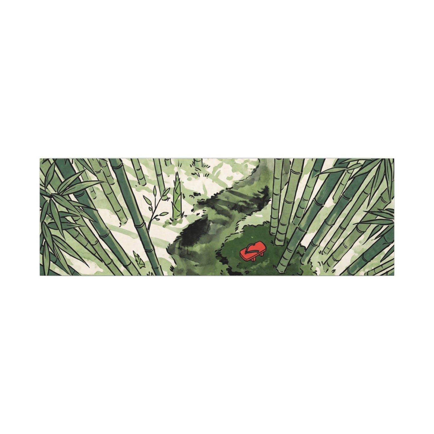 Peaceful Bamboo Grove Canvas Art - Ukiyo E Inspired Zen