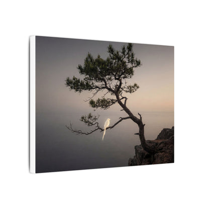 Dawn Pine Tree Canvas Art - Dark Japandi Datsuzoku