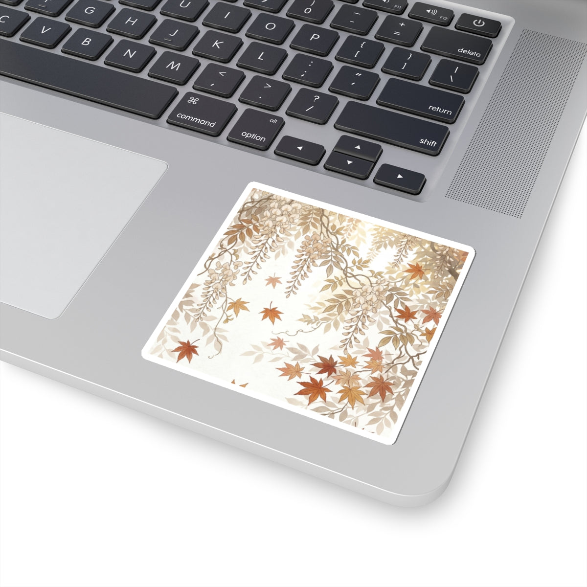 Wisteria Sticker | Autumn Japandi Japanese Pattern Art Art Print