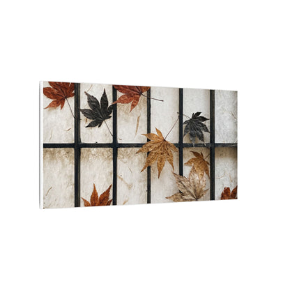 Japandi Shoji Screen in Overcast | Texture Canvas Art