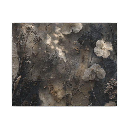 Winter Dried Flowers Texture Canvas Art | Elegant Decor