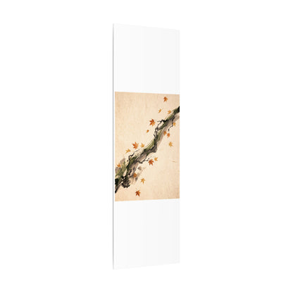 Ink Brushstroke Autumn Canvas Art | Zen Calm Design