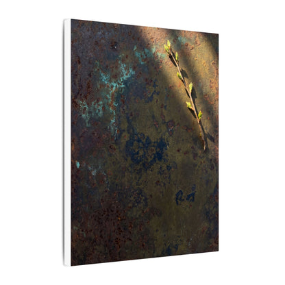 Golden Hour Rust Patina Canvas Art - Dark Japandi Ma