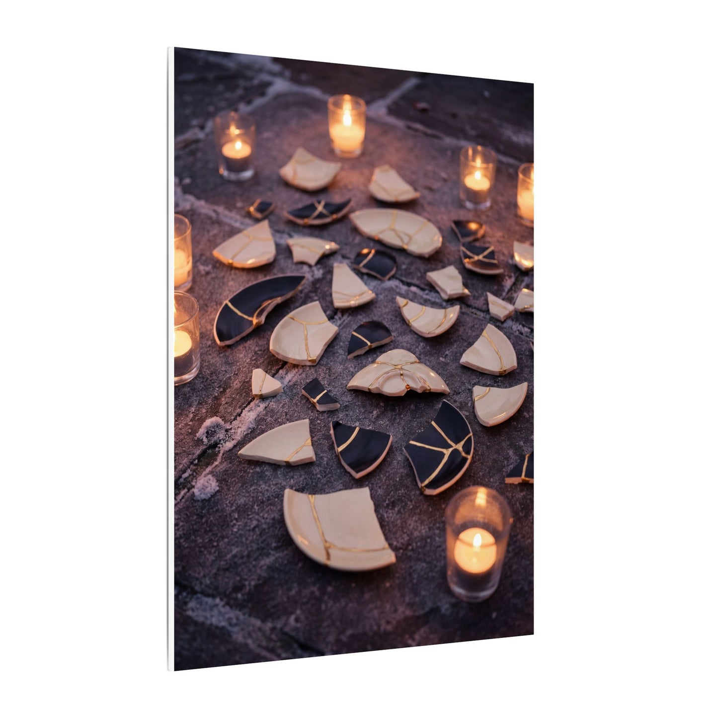 Winter Broken Pottery Broken Beauty Canvas Art | Beautiful Decor