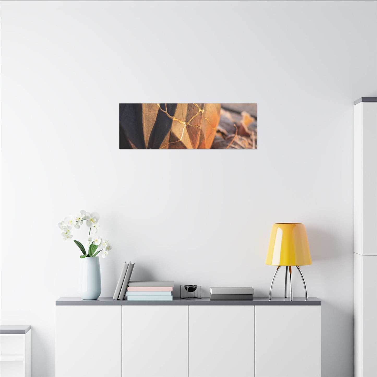 Paper Fold Gold Repair Canvas Art | Philosophical Kintsugi Art