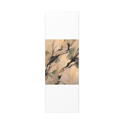 Japandi Shadow Play in Golden Hour | Watercolor Canvas Art