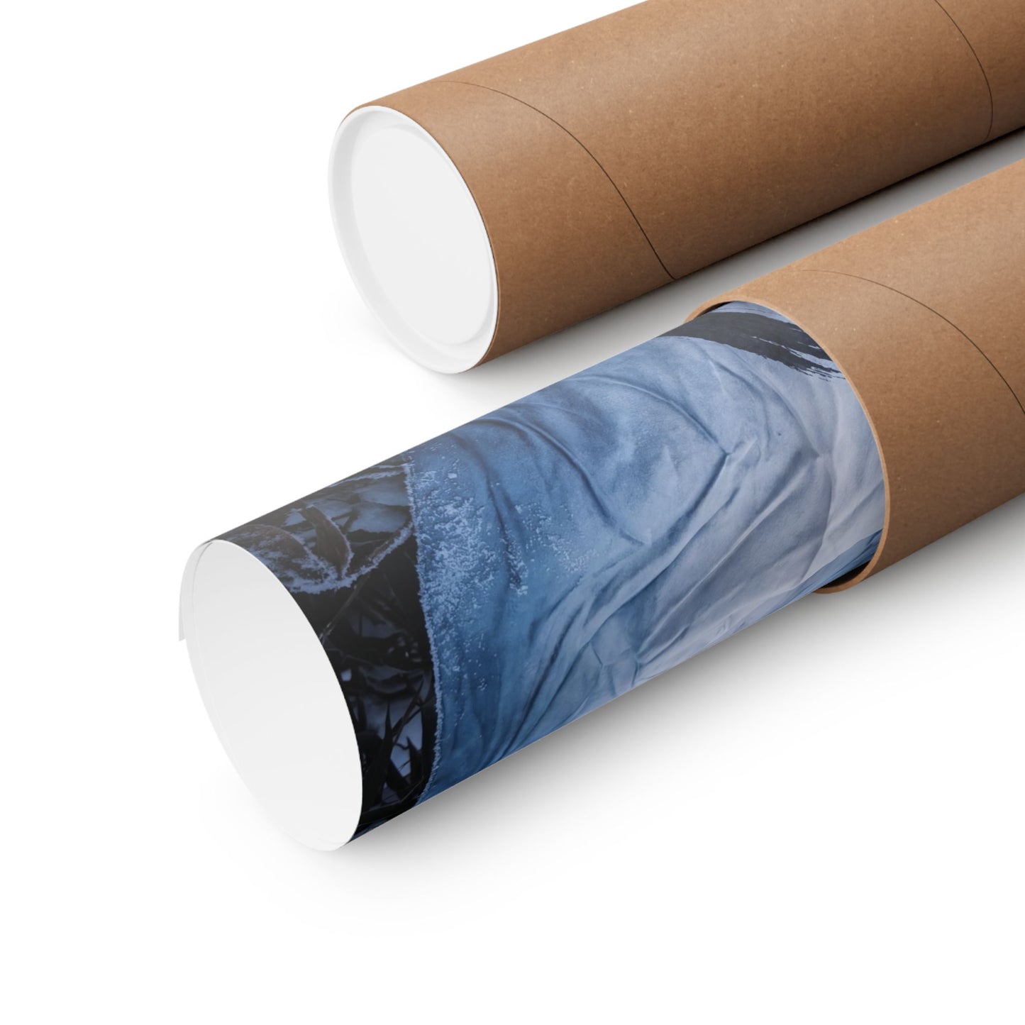 Silk Drape Winter Wall Art Print | Zen Serene Design