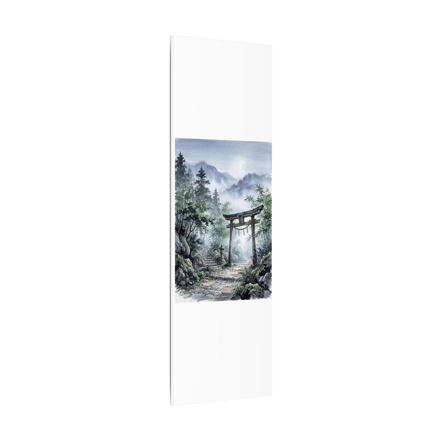 Moonlight Torii Gate Canvas Art - Zen Fukinsei