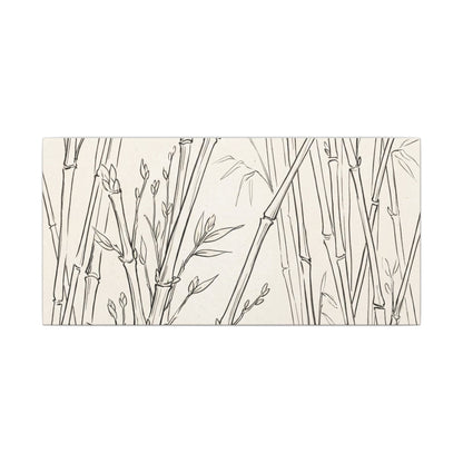 Candlelight Bamboo Grove Canvas Art - Japandi Fukinsei