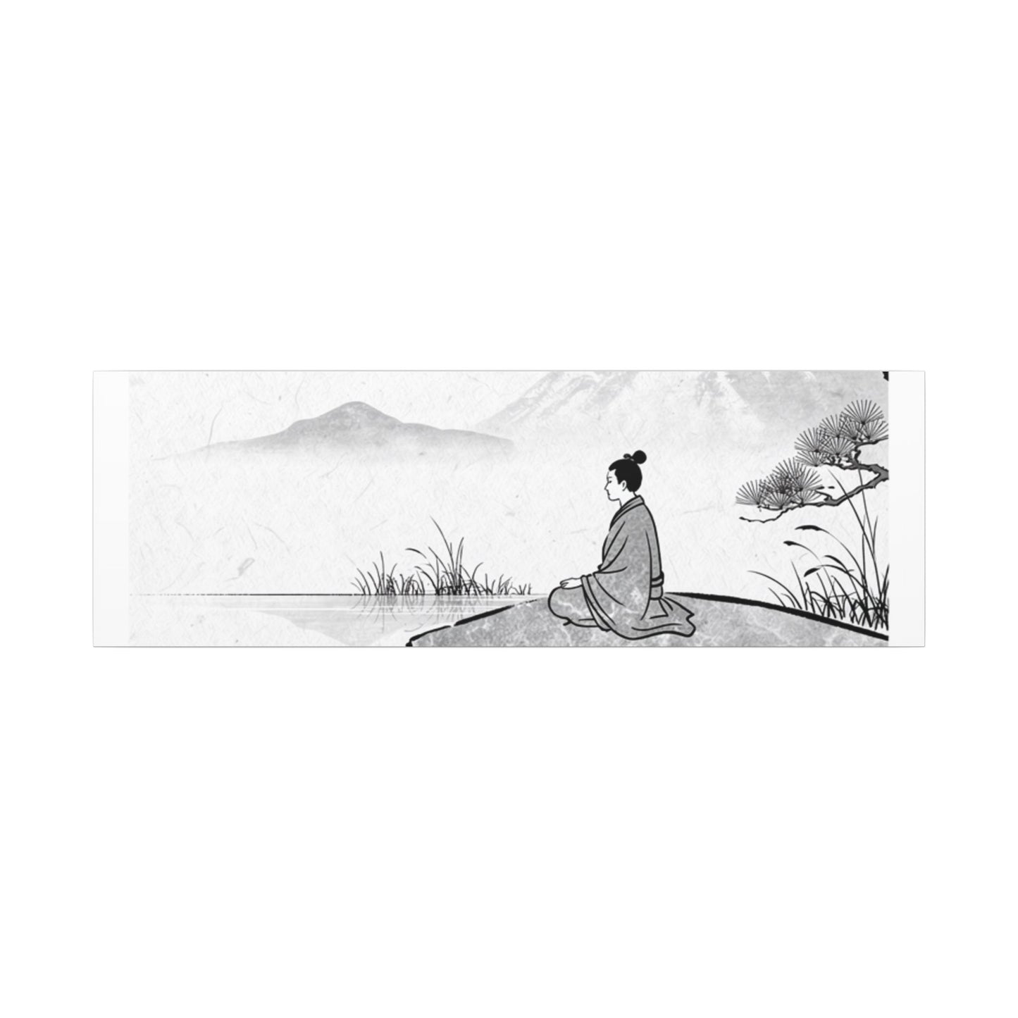Meditation Harmonious Zen Ukiyo-e Canvas Art