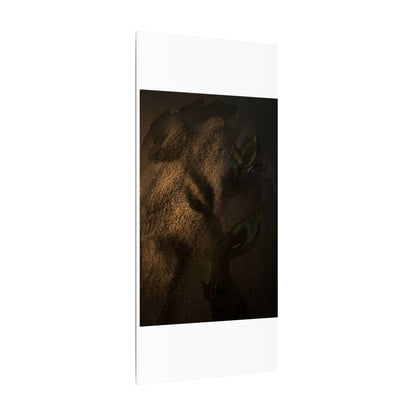 Candlelight Shadow Play Canvas Art - Dark Japandi Ma