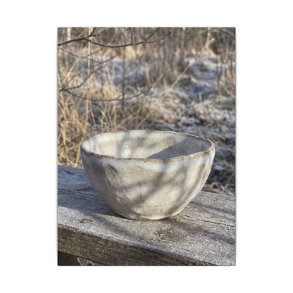 Dappled Ceramic Bowl Canvas Art - Japandi Fukinsei