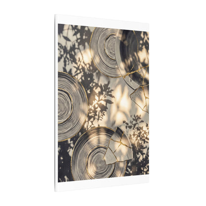 Healing Water Ripple Canvas Art - Gold Vein Kintsugi