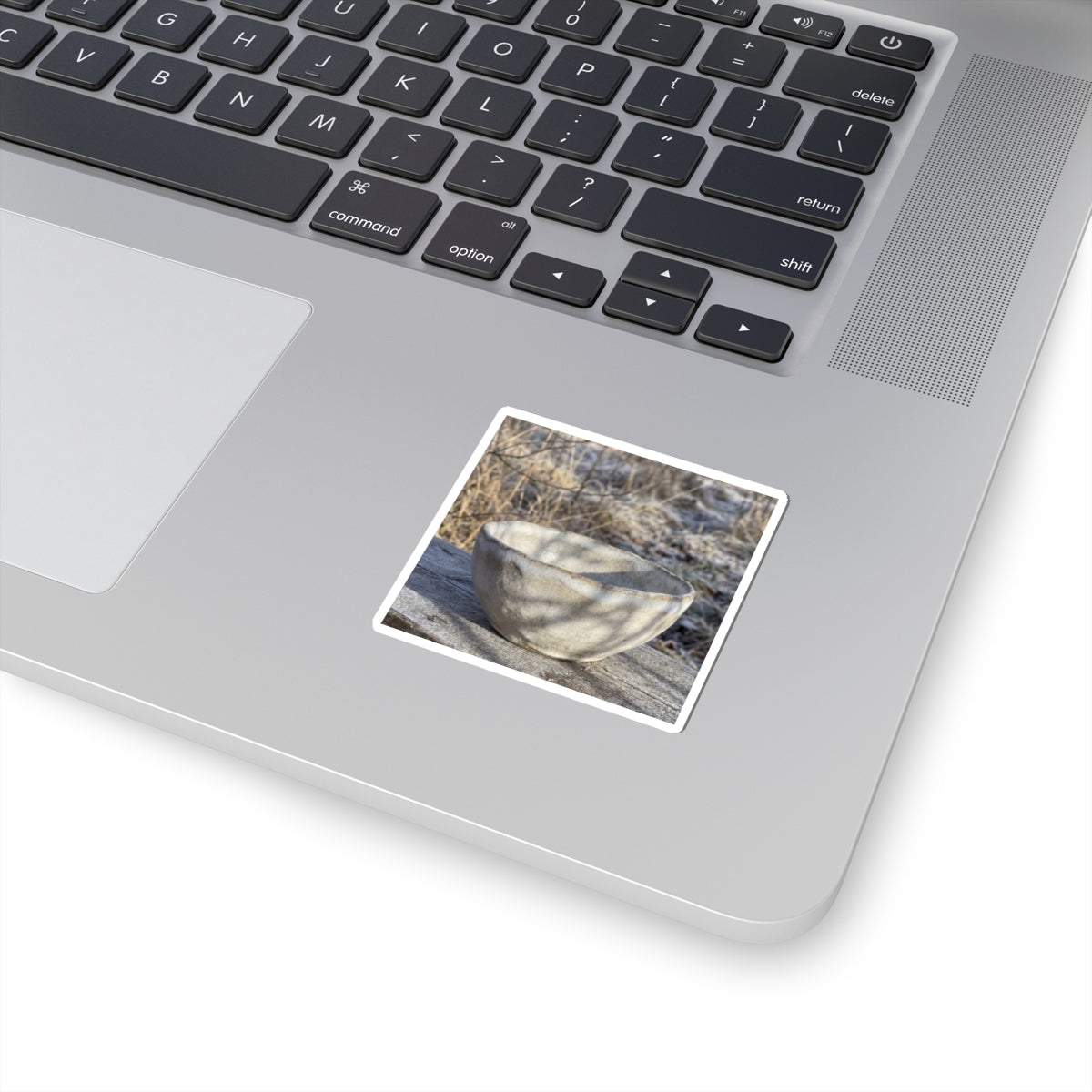Dappled Ceramic Bowl Sticker - Japandi Fukinsei