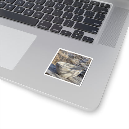 Dappled Ceramic Bowl Sticker - Japandi Fukinsei