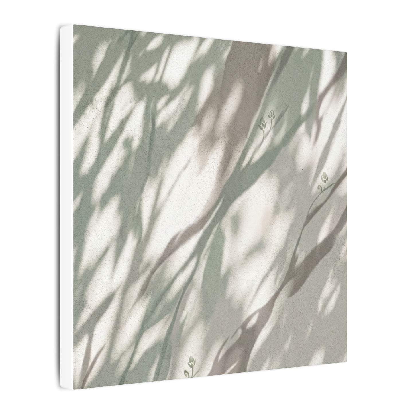 Japandi Shadow Play in Dappled | Japanese Pattern Canvas Art