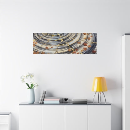 Moonlight Water Ripple Canvas Art - Kintsugi Fukinsei