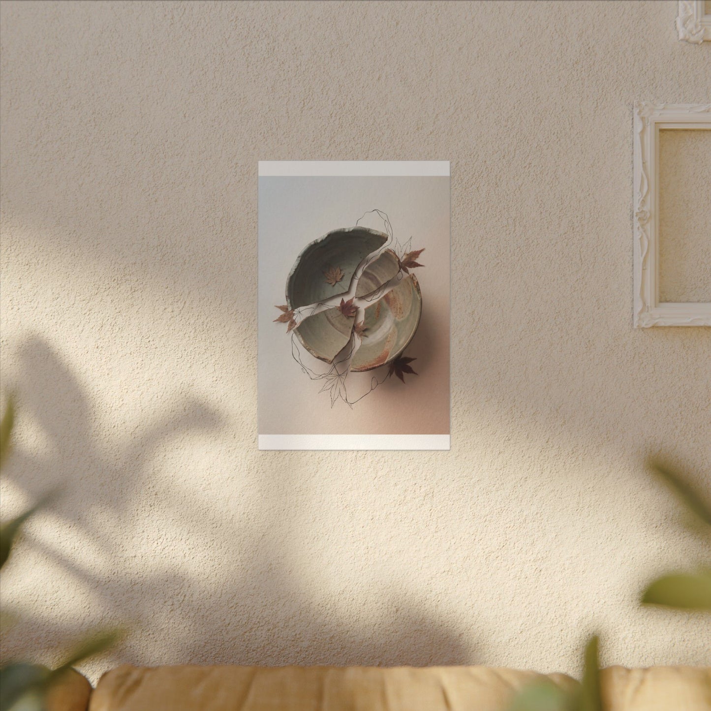 Dawn Ceramic Bowl Canvas Art - Japandi Fukinsei