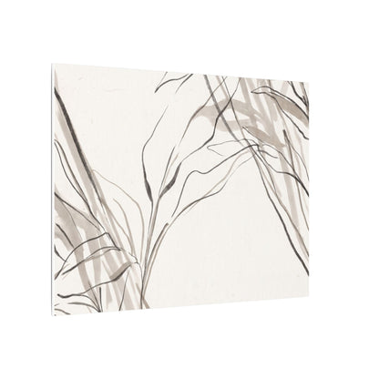 Neutral Shoji Screen Canvas Art - Minimal Line Japandi