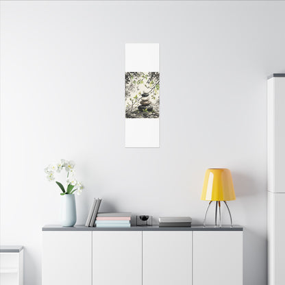 Spring River Stones Japanese Pattern Canvas Art | Elegant Decor