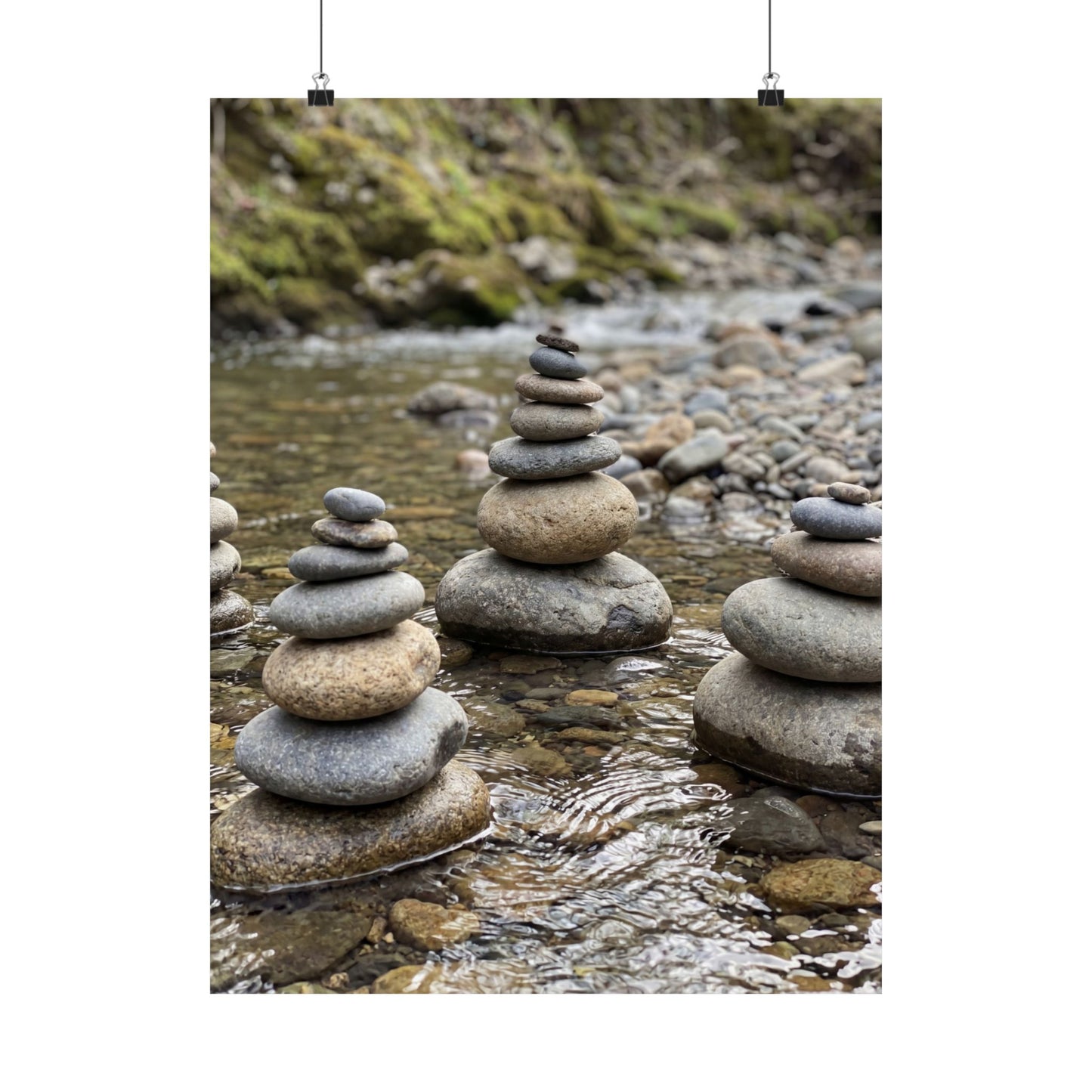 Bamboo Grove Winter Wall Art Print | Zen Peaceful Design