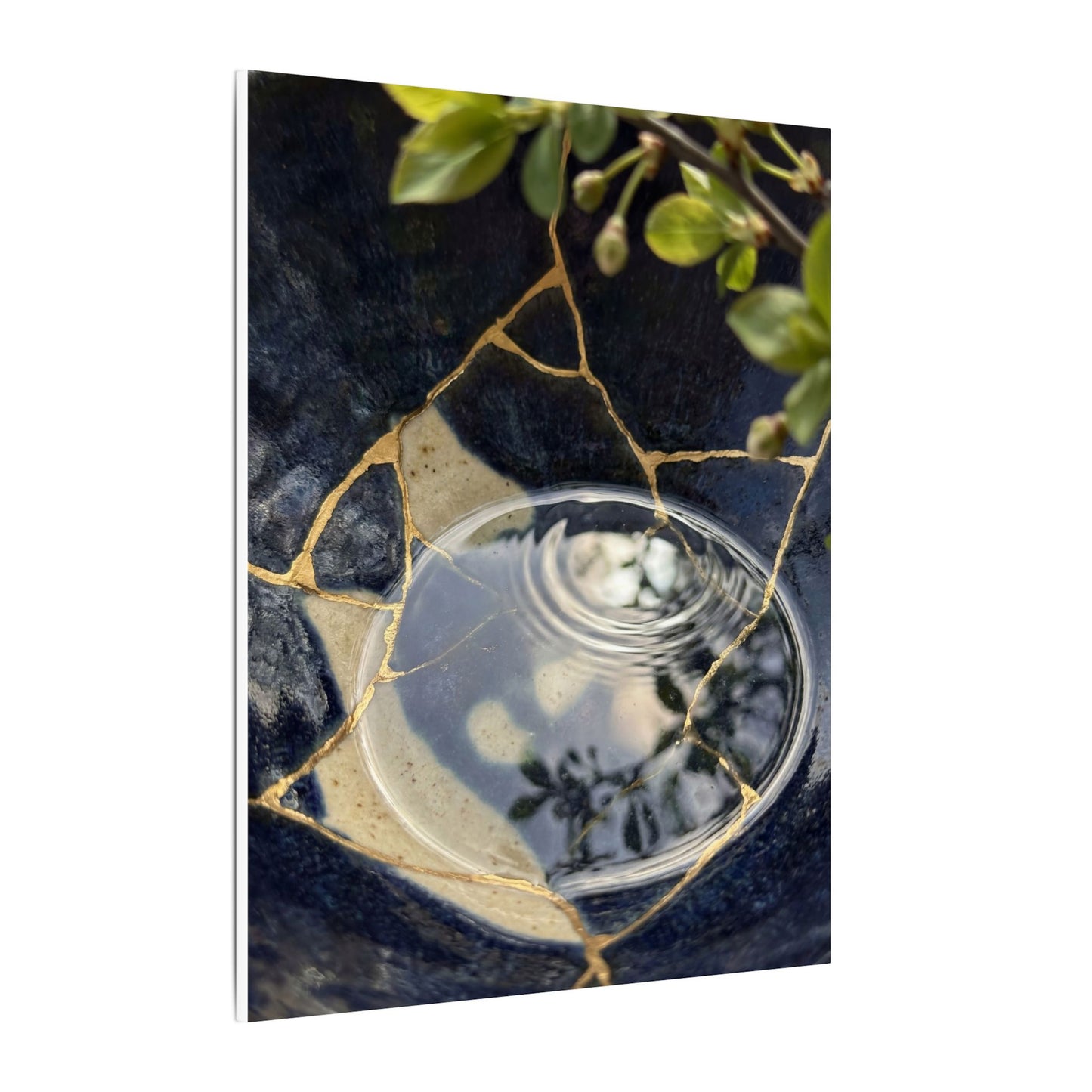 Water Ripple Spring Canvas Art | Kintsugi Beautiful Design