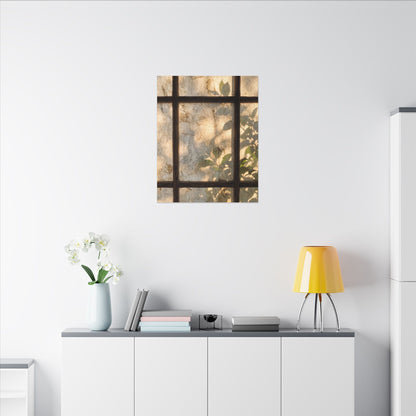 Golden Hour Shoji Screen Canvas Art - Japandi Mono No Aware