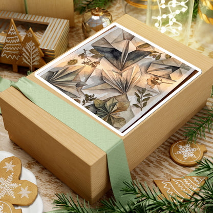 Paper Fold Summer Sticker | Japandi Neutral Design Art Print
