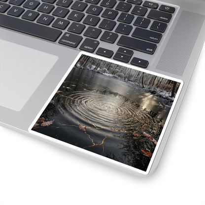 Water Ripple Sticker | Winter Kintsugi Broken Beauty Art