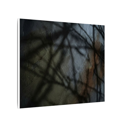 Shadow Play Dark Texture Canvas Art | Sophisticated Dark Japandi Art