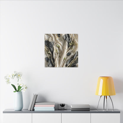 Spring Silk Drape Texture Canvas Art | Warm Decor