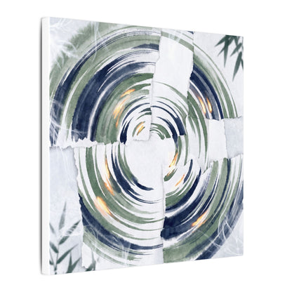 Winter Water Ripple Sumi E Canvas Art | Peaceful Decor