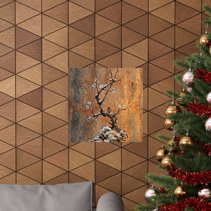 Datsuzoku Rust Patina Wall Art Print - Zen Sumi E