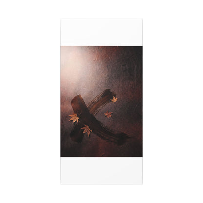 Moody Ink Brushstroke Canvas Art - Moody Minimal Dark Japandi