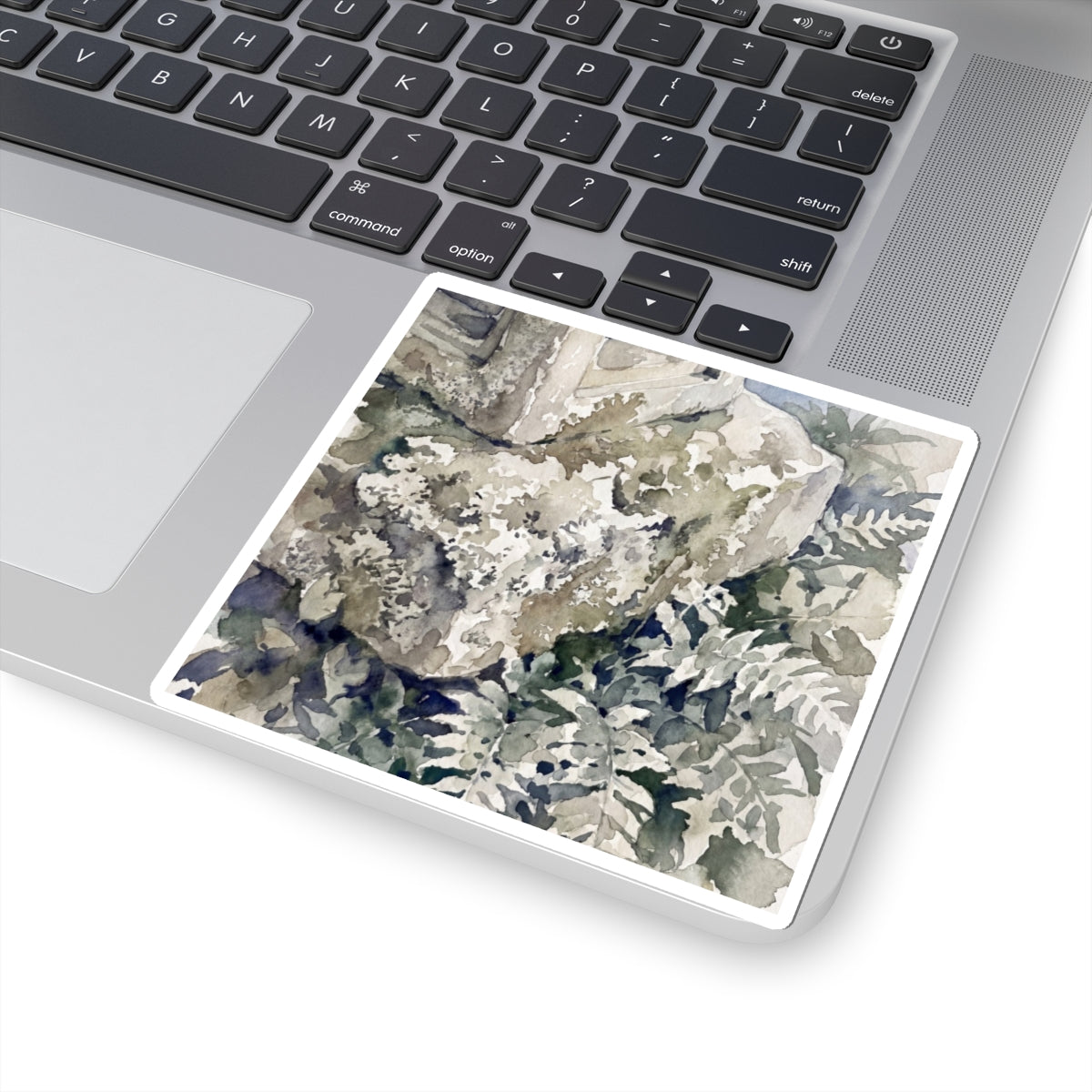 Stone Lantern Watercolor Sticker | Neutral Japandi Art Art Print