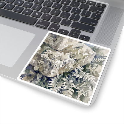 Stone Lantern Watercolor Sticker | Neutral Japandi Art Art Print
