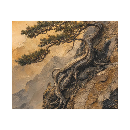 Summer Pine Tree Texture Canvas Art | Cozy Decor