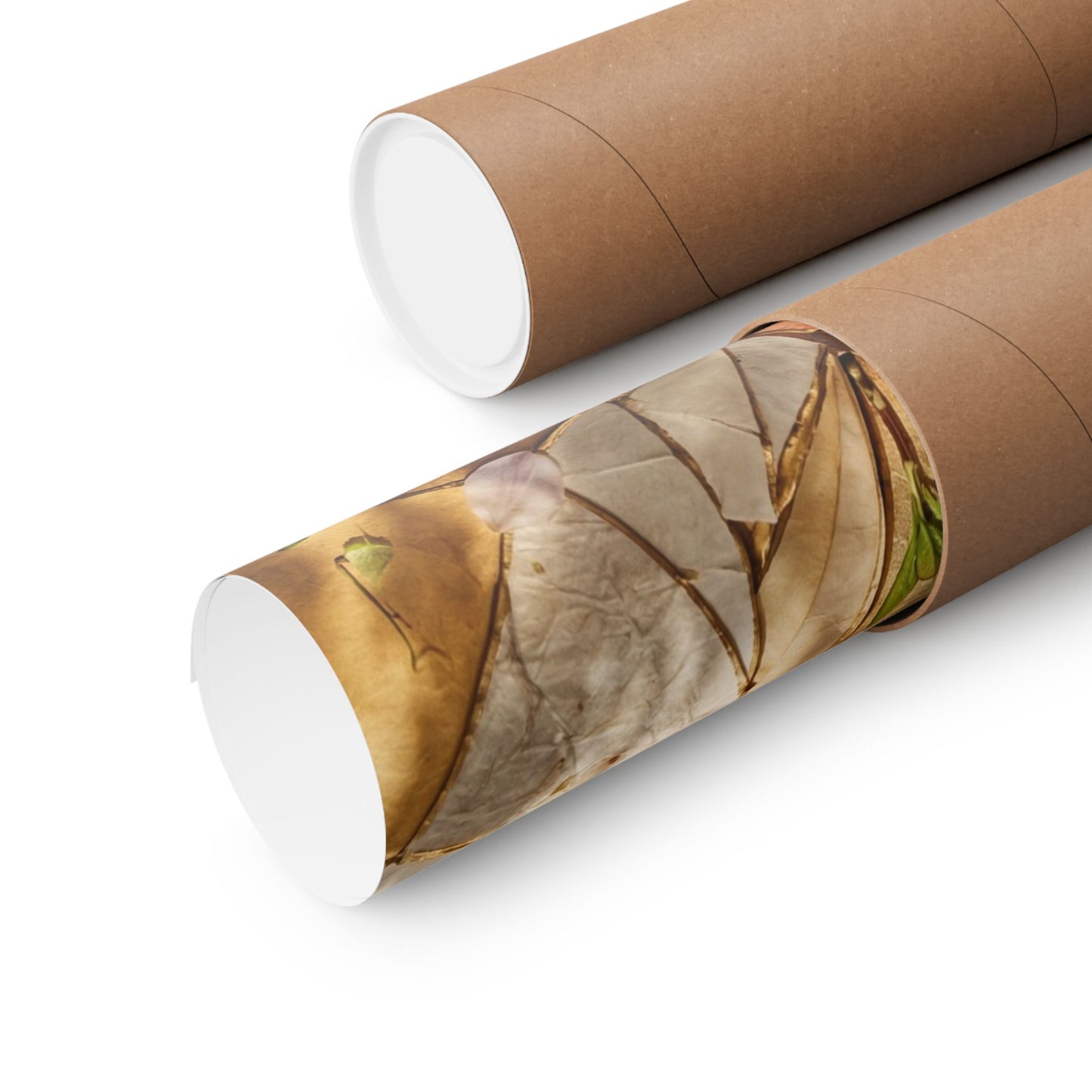 Artful Paper Fold Wall Art Print - Gold Repair Kintsugi