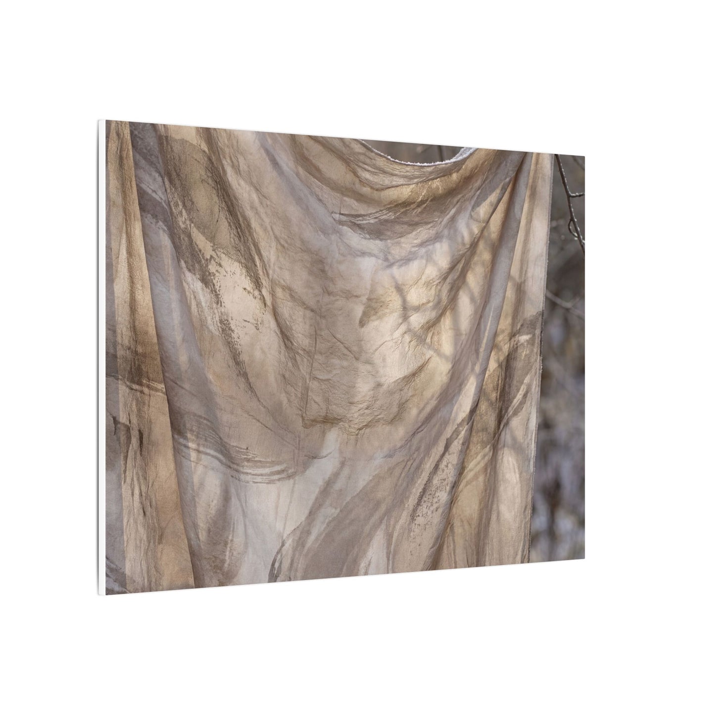 Ma Silk Drape Canvas Art - Japandi Japanese Pattern