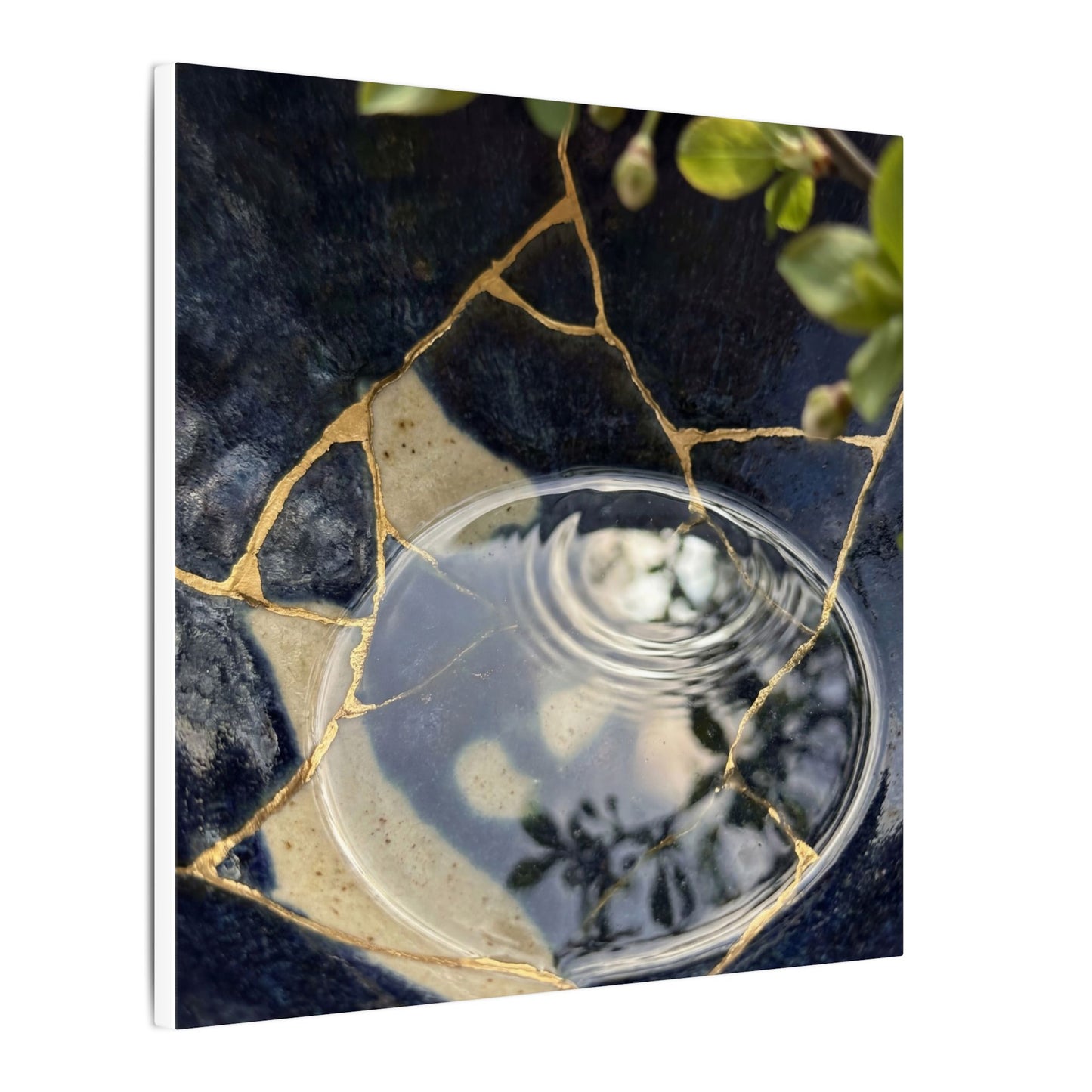 Water Ripple Spring Canvas Art | Kintsugi Beautiful Design
