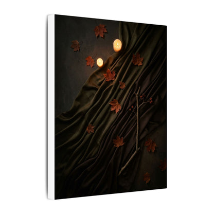 Autumn Silk Drape Moody Minimal Canvas Art | Moody Decor